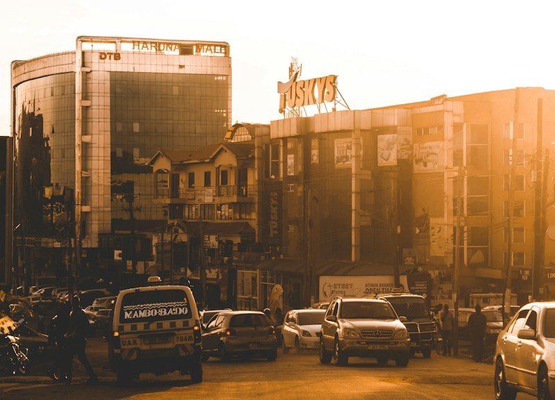 A street in Kampala, Uganda